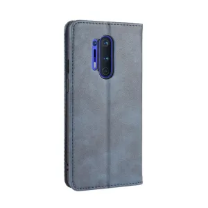 BUSINESS Peňaženkový kryt pre OnePlus 8 Pro modrý