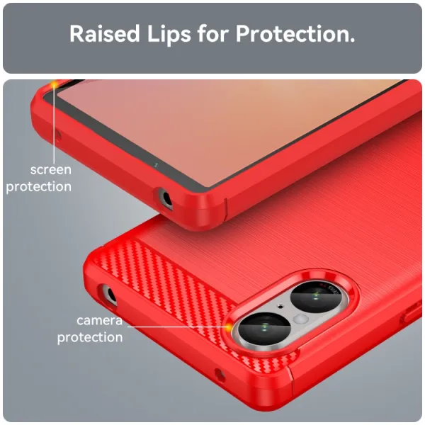FLEXI TPU Ochranný kryt Sony Xperia 5 V červený
