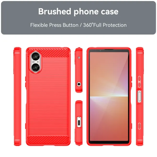 FLEXI TPU Ochranný kryt Sony Xperia 5 V červený