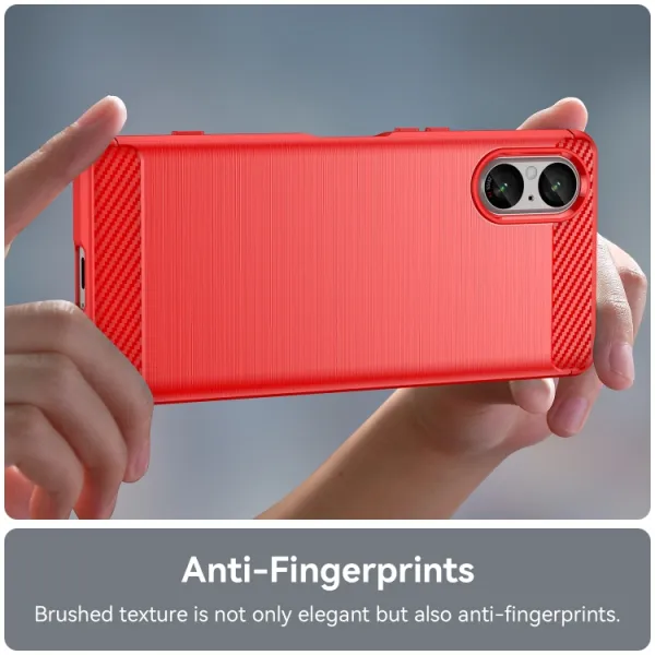 FLEXI TPU Ochranný kryt Sony Xperia 5 V červený