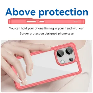 CRYSTAL Ochranný kryt pre Xiaomi Redmi Note 13 červený