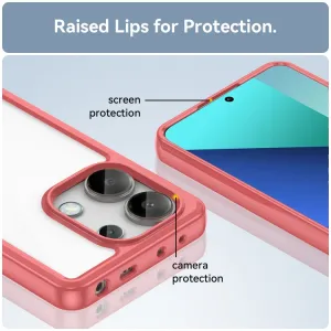 CRYSTAL Ochranný kryt pre Xiaomi Redmi Note 13 červený