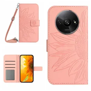 ART SUNFLOWER Peňaženkový obal pre Xiaomi Redmi A3 ružový