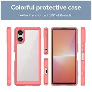 CRYSTAL Ochranný kryt pre Sony Xperia 5 V červený