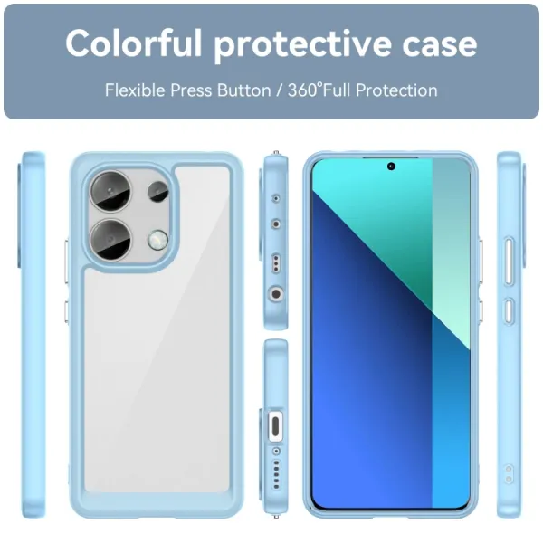 CRYSTAL Ochranný kryt pre Xiaomi Redmi Note 13 modrý