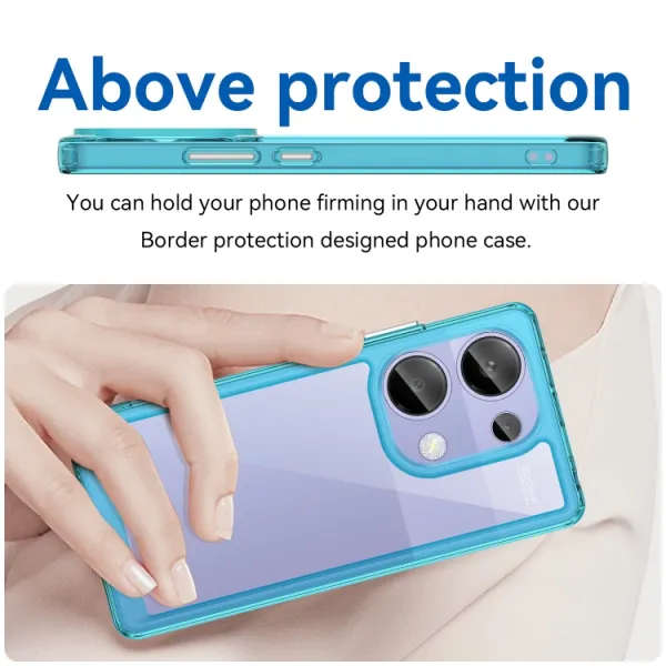 CRYSTAL Ochranný kryt pre Xiaomi Redmi Note 13 Pro tyrkysový