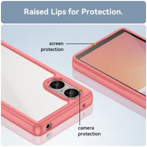 CRYSTAL Ochranný kryt pre Sony Xperia 5 V červený