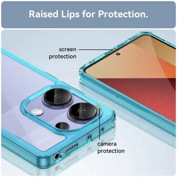 CRYSTAL Ochranný kryt pre Xiaomi Redmi Note 13 Pro tyrkysový