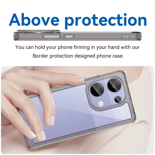 CRYSTAL Ochranný kryt pre Xiaomi Redmi Note 13 Pro šedý