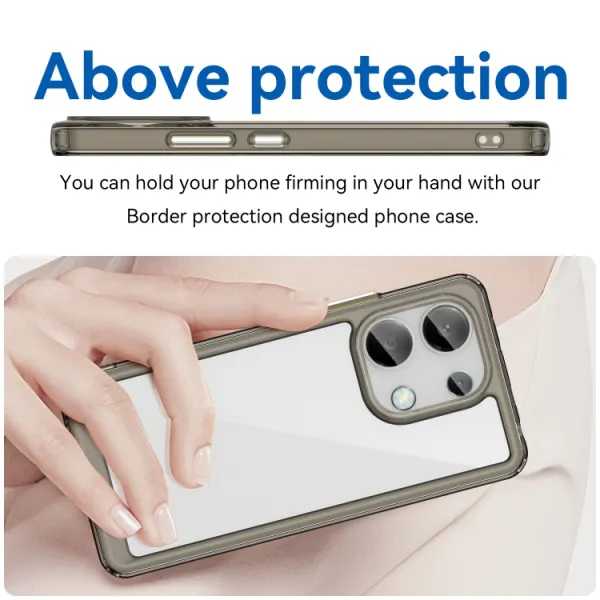 CRYSTAL Ochranný kryt pre Xiaomi Redmi Note 13 šedý