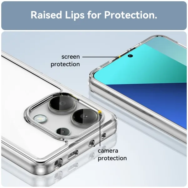 CRYSTAL Ochranný kryt pre Xiaomi Redmi Note 13 priehľadný