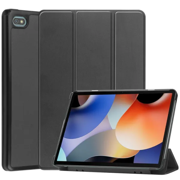 LEATHER Zaklápací kryt pre Oscal Pad10 čierny