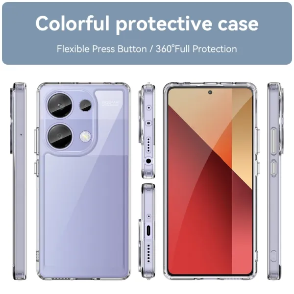 CRYSTAL Ochranný kryt pre Xiaomi Redmi Note 13 Pro priehľadný
