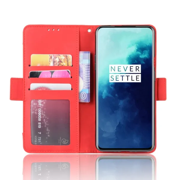 SLOT Peňaženkový obal pre OnePlus 7T Pro červený