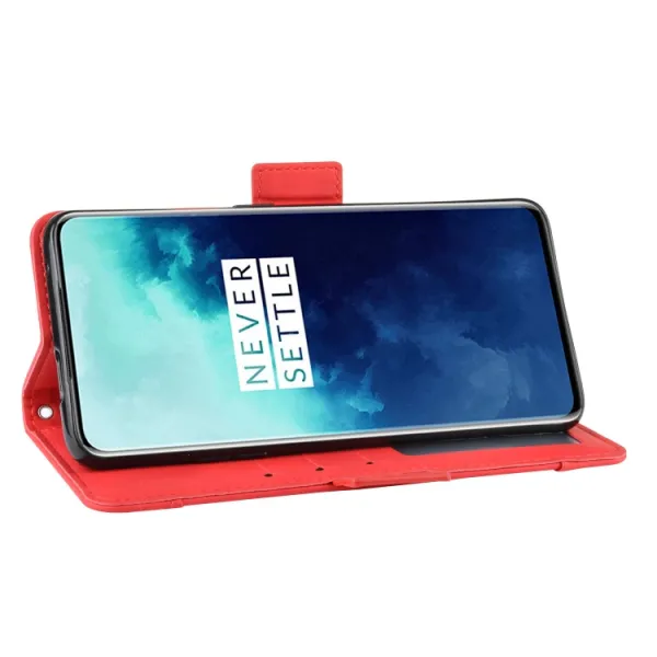 SLOT Peňaženkový obal pre OnePlus 7T Pro červený