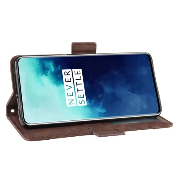 SLOT Peňaženkový obal pre OnePlus 7T Pro hnedý