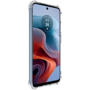 IMAK Ochranný silikónový obal pre Motorola Moto G34 5G priehľadný