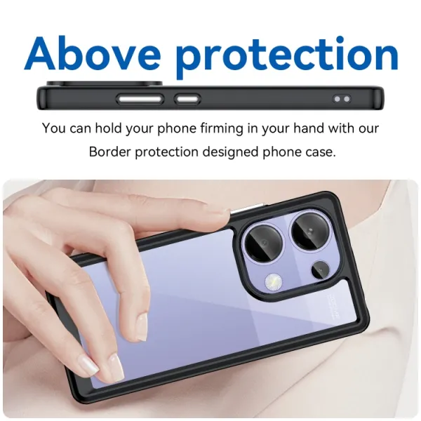 CRYSTAL Ochranný kryt pre Xiaomi Redmi Note 13 Pro čierny