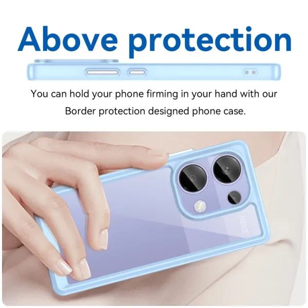 CRYSTAL Ochranný kryt pre Xiaomi Redmi Note 13 Pro modrý
