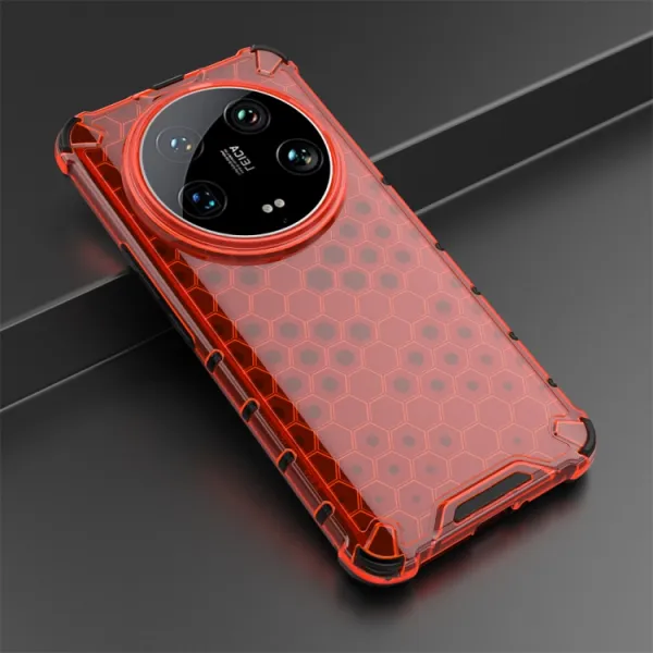 HONEYCOMB Ochranný kryt Xiaomi 14 Ultra červený