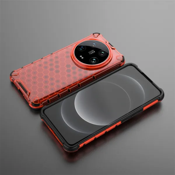 HONEYCOMB Ochranný kryt Xiaomi 14 Ultra červený