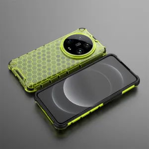 HONEYCOMB Ochranný kryt Xiaomi 14 Ultra zelený