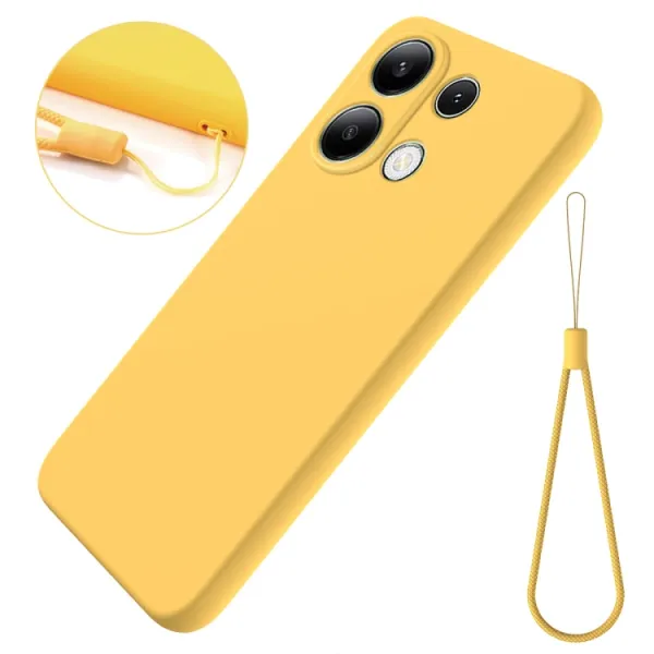 RUBBER Ochranný kryt pre Xiaomi Redmi Note 13 Pro / Poco M6 Pro žltý