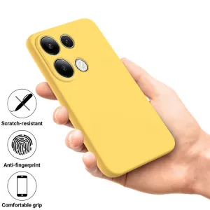 RUBBER Ochranný kryt pre Xiaomi Redmi Note 13 Pro / Poco M6 Pro žltý
