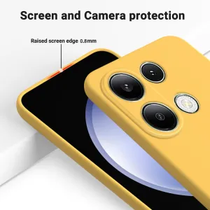 RUBBER Ochranný kryt pre Xiaomi Redmi Note 13 Pro / Poco M6 Pro žltý