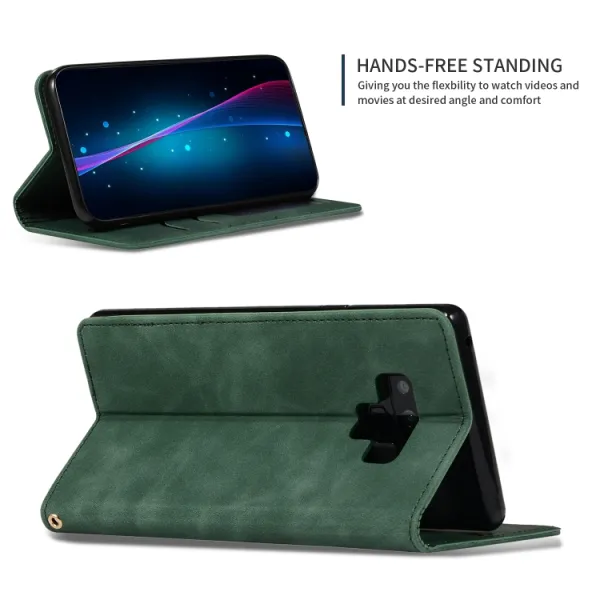 MAGNETIC Zaklápací kryt pre Samsung Galaxy Note 9 zelený