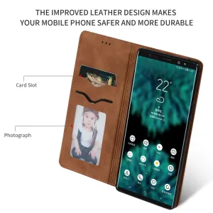 MAGNETIC Zaklápací kryt pre Samsung Galaxy Note 9 hnedý