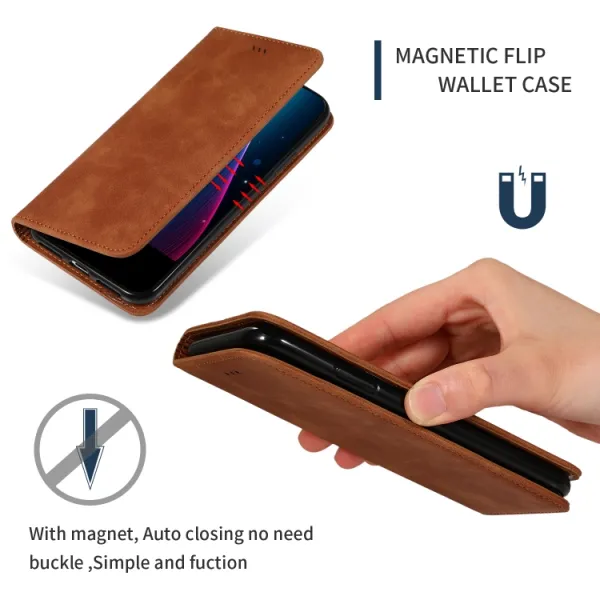 MAGNETIC Zaklápací kryt pre Samsung Galaxy Note 9 hnedý