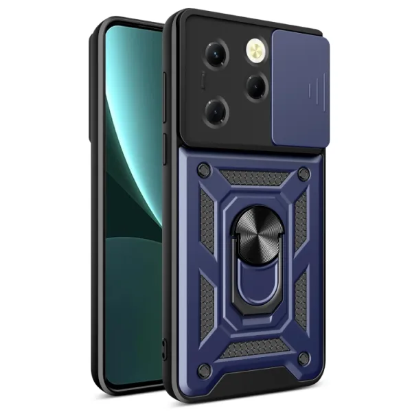 RING CAMERA Kryt s držiakom pre Infinix Hot 40 / Hot 40 Pro modrý
