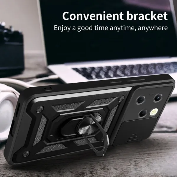 RING CAMERA Kryt s držiakom pre Infinix Hot 40 / Hot 40 Pro modrý