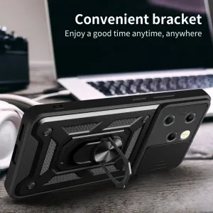 RING CAMERA Kryt s držiakom pre Infinix Hot 40 / Hot 40 Pro modrý