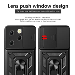 RING CAMERA Kryt s držiakom pre Infinix Hot 40 / Hot 40 Pro modrý