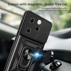 RING CAMERA Kryt s držiakom pre Infinix Hot 40 / Hot 40 Pro modrý
