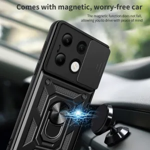 RING CAMERA Kryt s držiakom pre Xiaomi Redmi Note 13 modrý