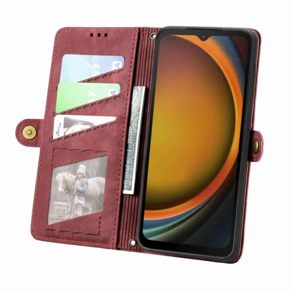 GEOM Peňaženkové puzdro pre Samsung Galaxy Xcover 7 červené