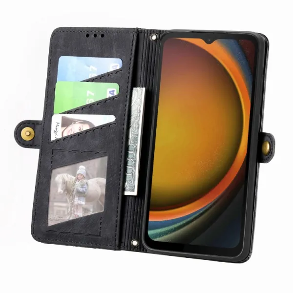 GEOM Peňaženkové puzdro pre Samsung Galaxy Xcover 7 čierne