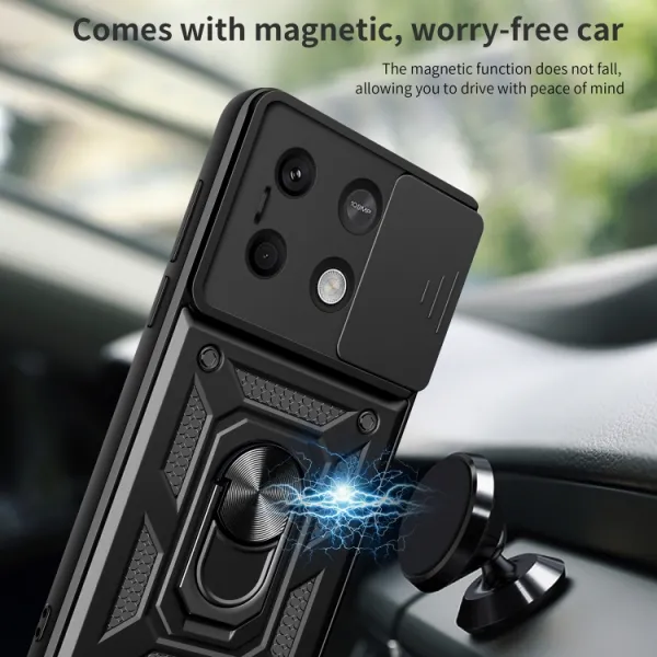 RING CAMERA Kryt s držiakom pre Xiaomi Redmi Note 13 5G modrý