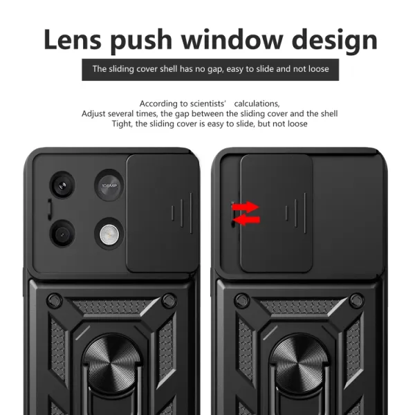 RING CAMERA Kryt s držiakom pre Xiaomi Redmi Note 13 5G modrý