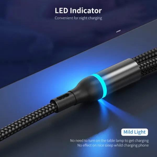 ENKAY 6v1 Kábel USB / USB Typ-C na Lightning / micro USB / USB Typ-C 1.3 metra čierny