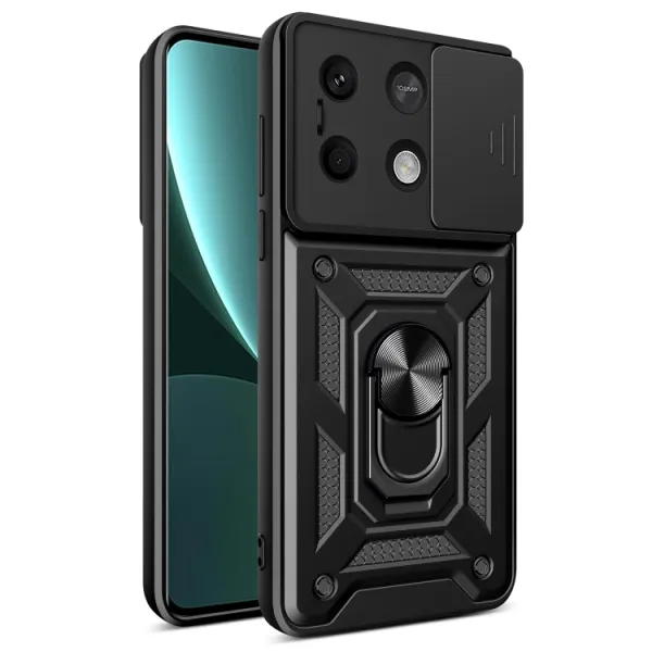 RING CAMERA Kryt s držiakom pre Xiaomi Redmi Note 13 5G čierny