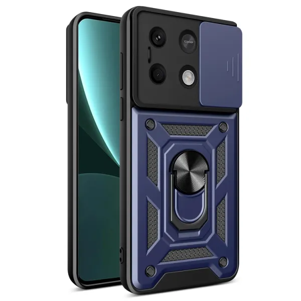 RING CAMERA Kryt s držiakom pre Xiaomi Redmi Note 13 5G modrý