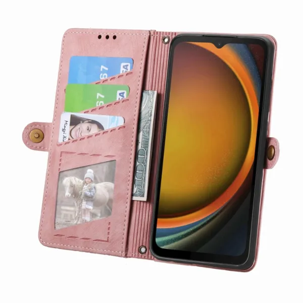 GEOM Peňaženkové puzdro pre Samsung Galaxy Xcover 7 ružové