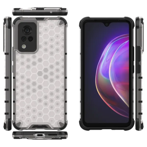 HONEYCOMB Ochranný kryt Vivo V21 5G priehľadný