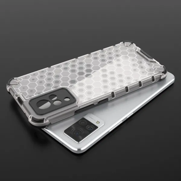 HONEYCOMB Ochranný kryt Vivo V21 5G priehľadný