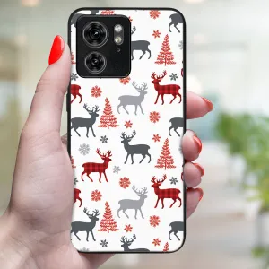 MY ART Kryt s vianočným dizajnom Motorola Edge 40 DEER (068)