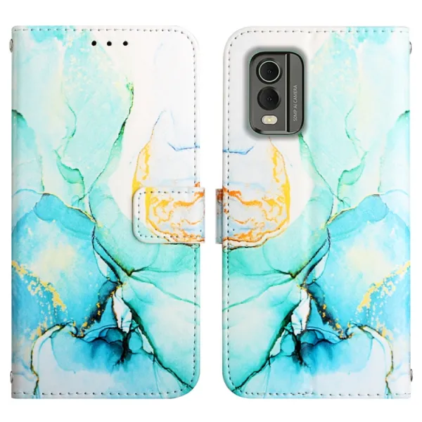 ART MARBLE Peňaženkový kryt Nokia C32 GREEN